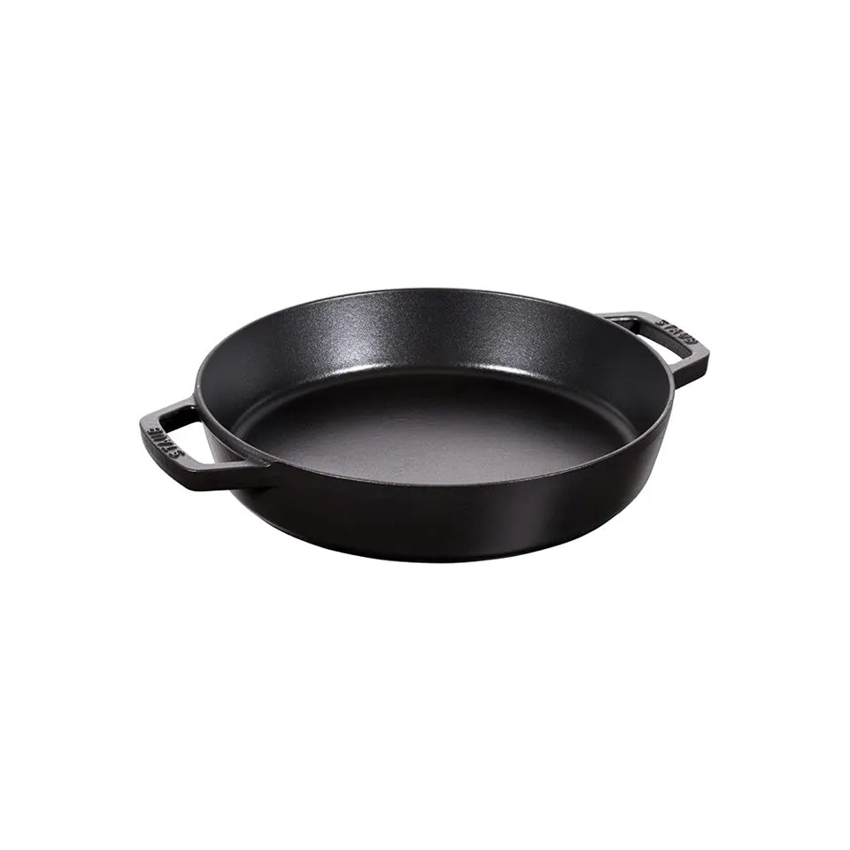 staub-schmorpfanne-bratpfanne-20-cm-aus-gusseisen-2-griffe-emailliert-f-r-alle-h image 1