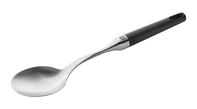 zwilling-twin-pure-servierl-ffel-satinierter-edelstahl-18-10-32-cm-schwarz-silbe image 1