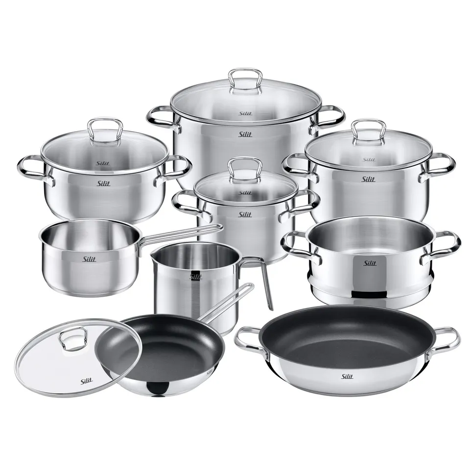 silit-toskana-topfset-induktion-10-teilig-mit-glasdeckel-edelstahl-kocht-pfe-mil image 1