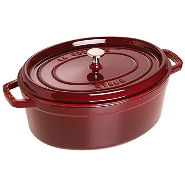 staub-cocotte-la-cocotte-31-cm-oval-gusseisen-br-ter-mit-deckel-5-5-l-alle-herda image 1