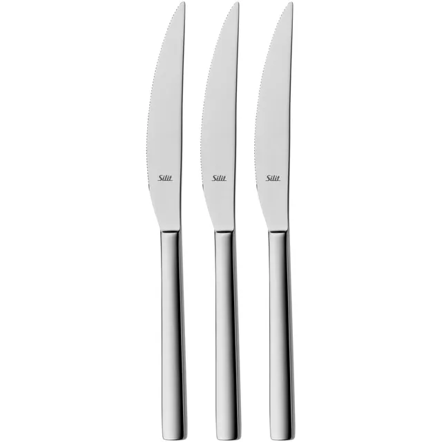 silit-trend-steakmesser-set-3-teilig-23-2-cm-wellenschliff-geschmiedeter-klingen image 1