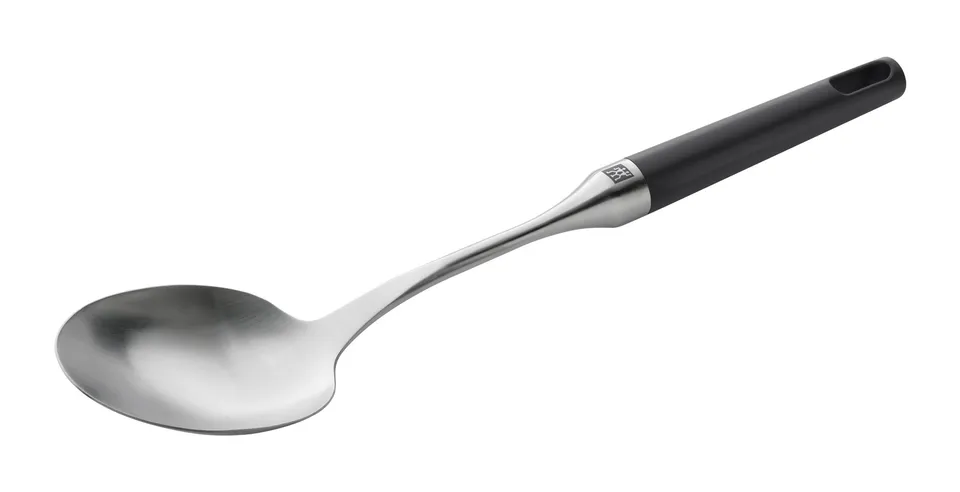 zwilling-twin-pure-black-servierl-ffel-355-mm-satinierter-edelstahl-18-10-sp-lma image 1