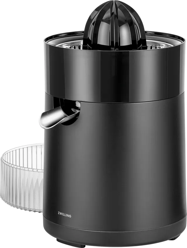 zwilling-enfinigy-zitruspresse-elektrisch-85-w-2-presskegel-fruchtfleisch-sieb-s image 1