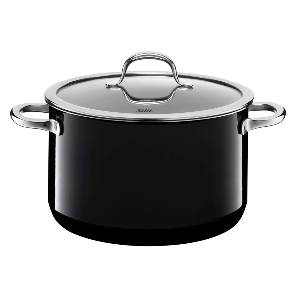 silit-passion-black-bratentopf-24-cm-mit-glasdeckel-induktion-4-4-l-silargan-fun image 1