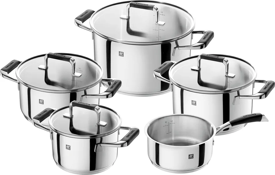 cornelia-poletto-by-zwilling-kochgeschirr-set-5-teilig-18-10-edelstahl-mit-sigma image 1