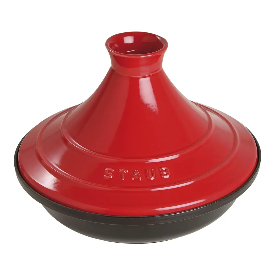 staub-tajine-specialties-28-cm-gusseisen-mit-keramikdeckel-f-r-marokkanische-ger image 1