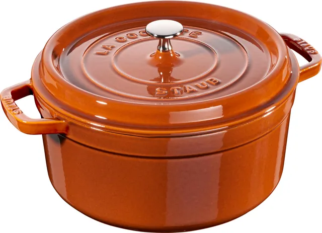 staub-cocotte-26-cm-rund-5-0-l-aus-emailliertem-gusseisen-br-ter-f-r-alle-herdar image 1