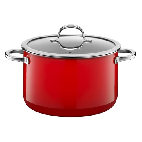 silit-passion-red-kochtopf-24-cm-mit-glasdeckel-bratentopf-induktion-4-4-l-silar image 5