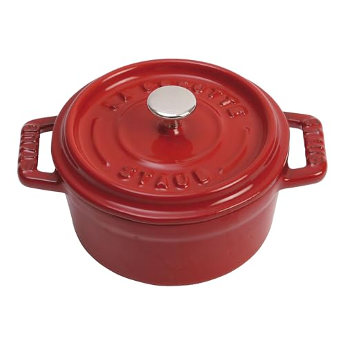 staub-mini-cocotte-gusseisen-br-ter-rund-10-cm-0-25-l-matt-schwarze-emaillierung image 4