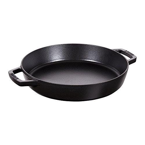 staub-paellapfanne-bratpfanne-34-cm-gusseisen-2-griffe-f-r-alle-herdarten-inkl-i image 6