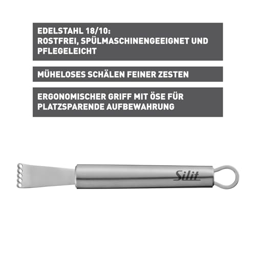 silit-classic-line-zitronenschaber-zestenreisser-14-5-cm-edelstahl-18-10-poliert image 8