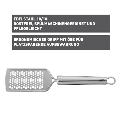 silit-classic-line-k-chenreibe-edelstahl-25-cm-handreibe-mittefein-f-r-gem-se-pa image 7