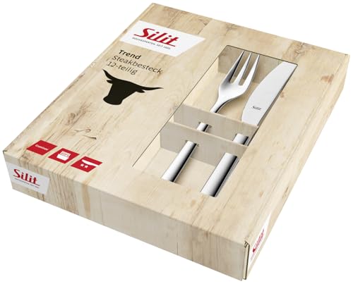 silit-trend-steakbesteck-set-12-teilig-poliert-crominox-edelstahl-18-10-geschmie image 8