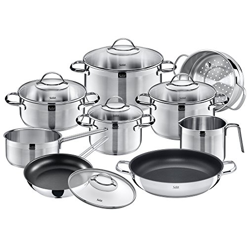 silit-achat-kochtopfset-10-teilig-edelstahl-teilmattiert-mit-glasdeckel-inductio image 5