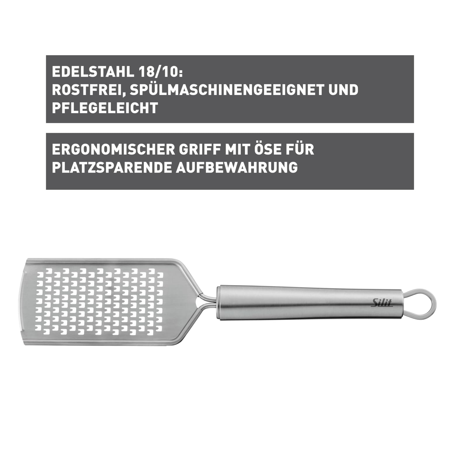 silit-classic-line-k-chenreibe-edelstahl-25-cm-handreibe-mittefein-f-r-gem-se-pa image 2