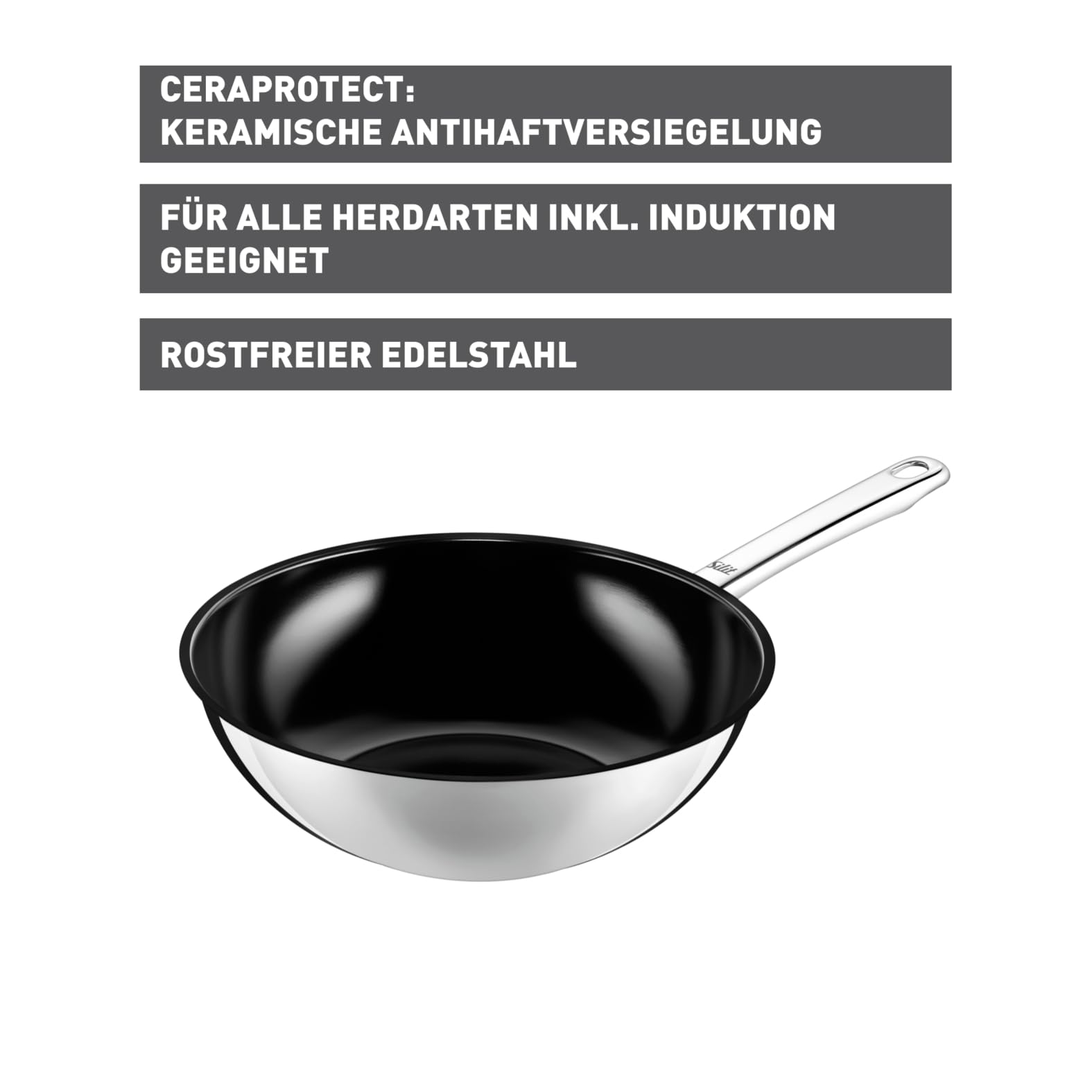 silit-wuhan-wokpfanne-28-cm-induktion-edelstahl-mit-ceraprotect-antihaftbeschich image 2
