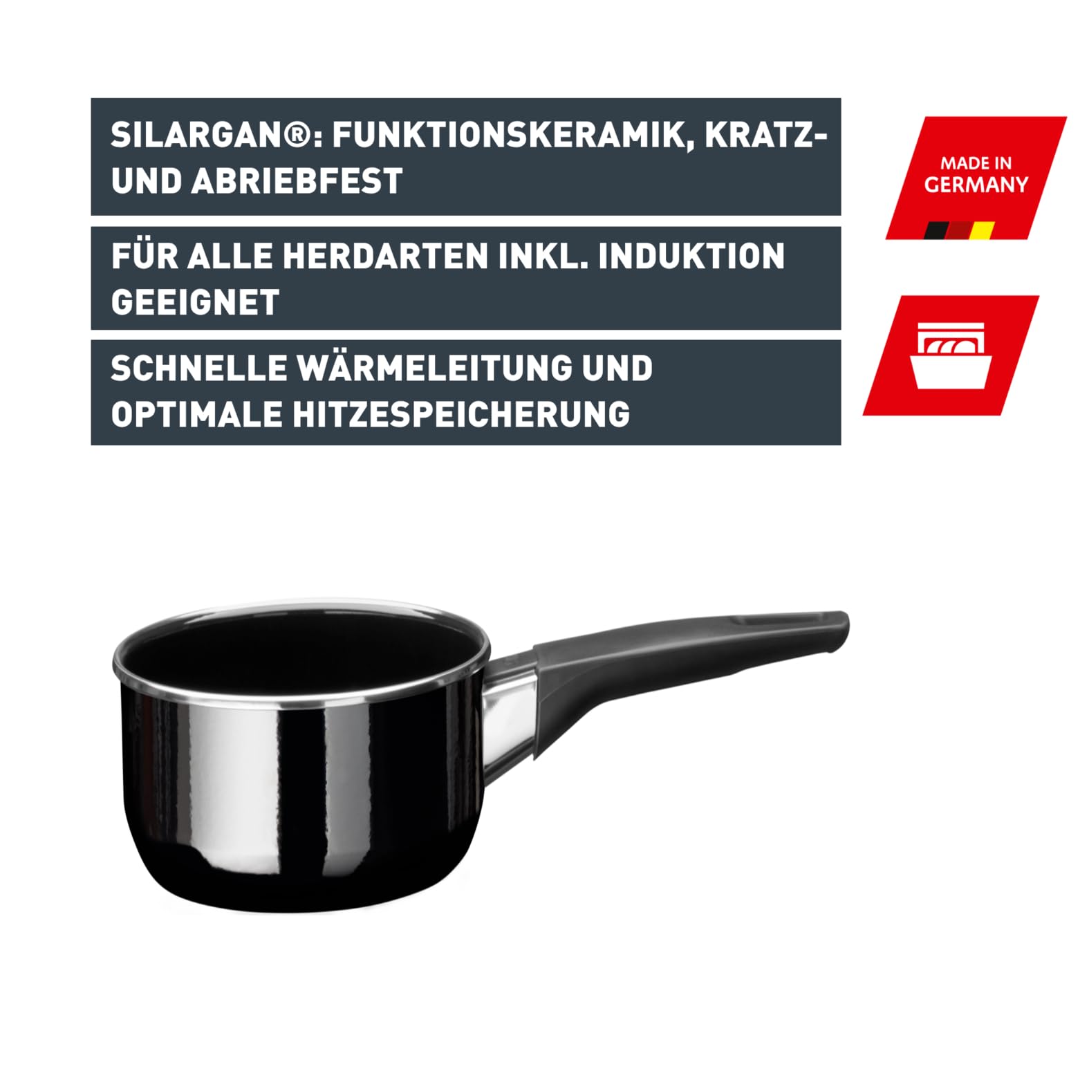 silit-modesto-stielkasserolle-16-cm-ohne-deckel-1-3-l-milchtopf-mit-silargan-fun image 2