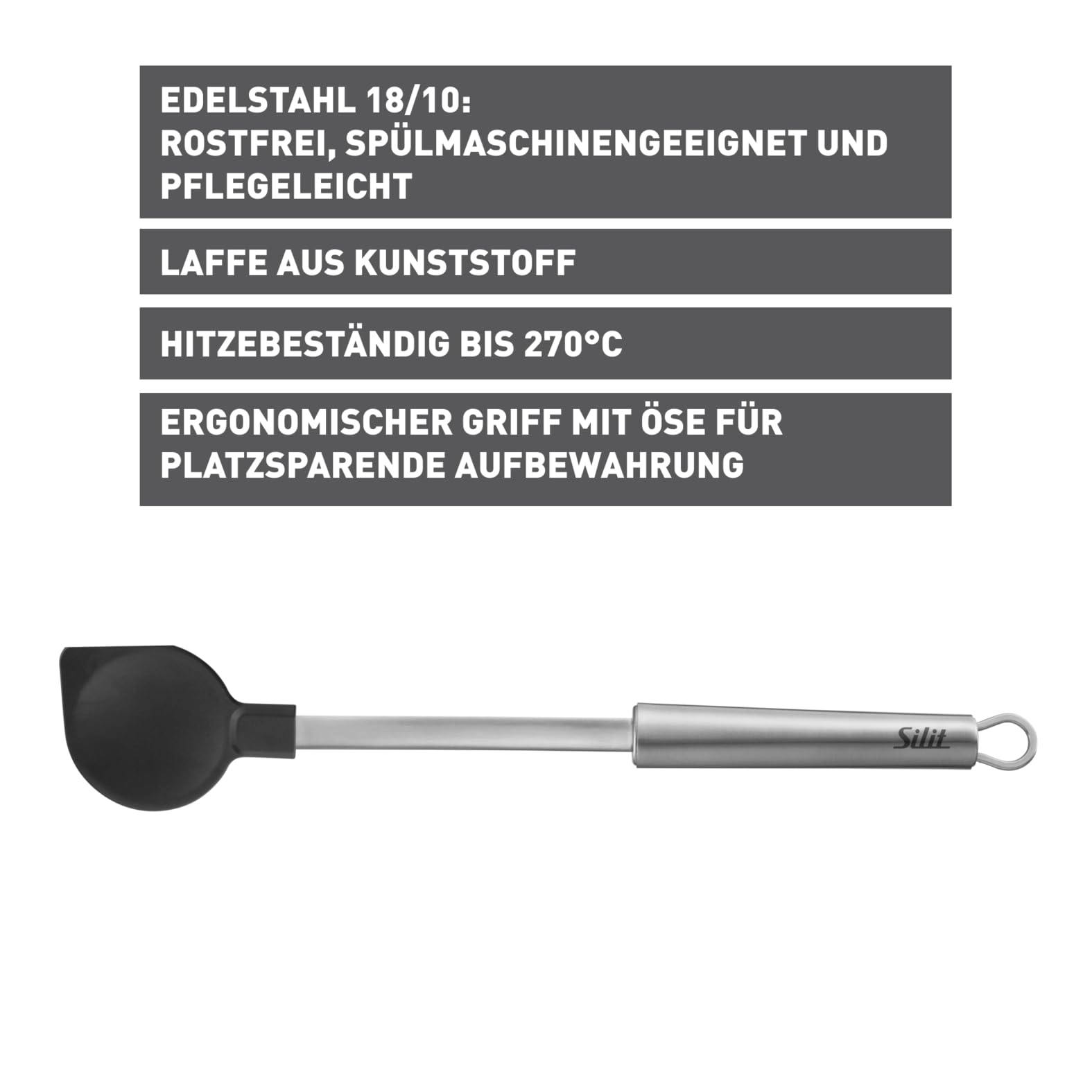 silit-classic-line-kochl-ffel-34-cm-edelstahl-mit-hitzebest-ndiger-kunststofflaf image 2