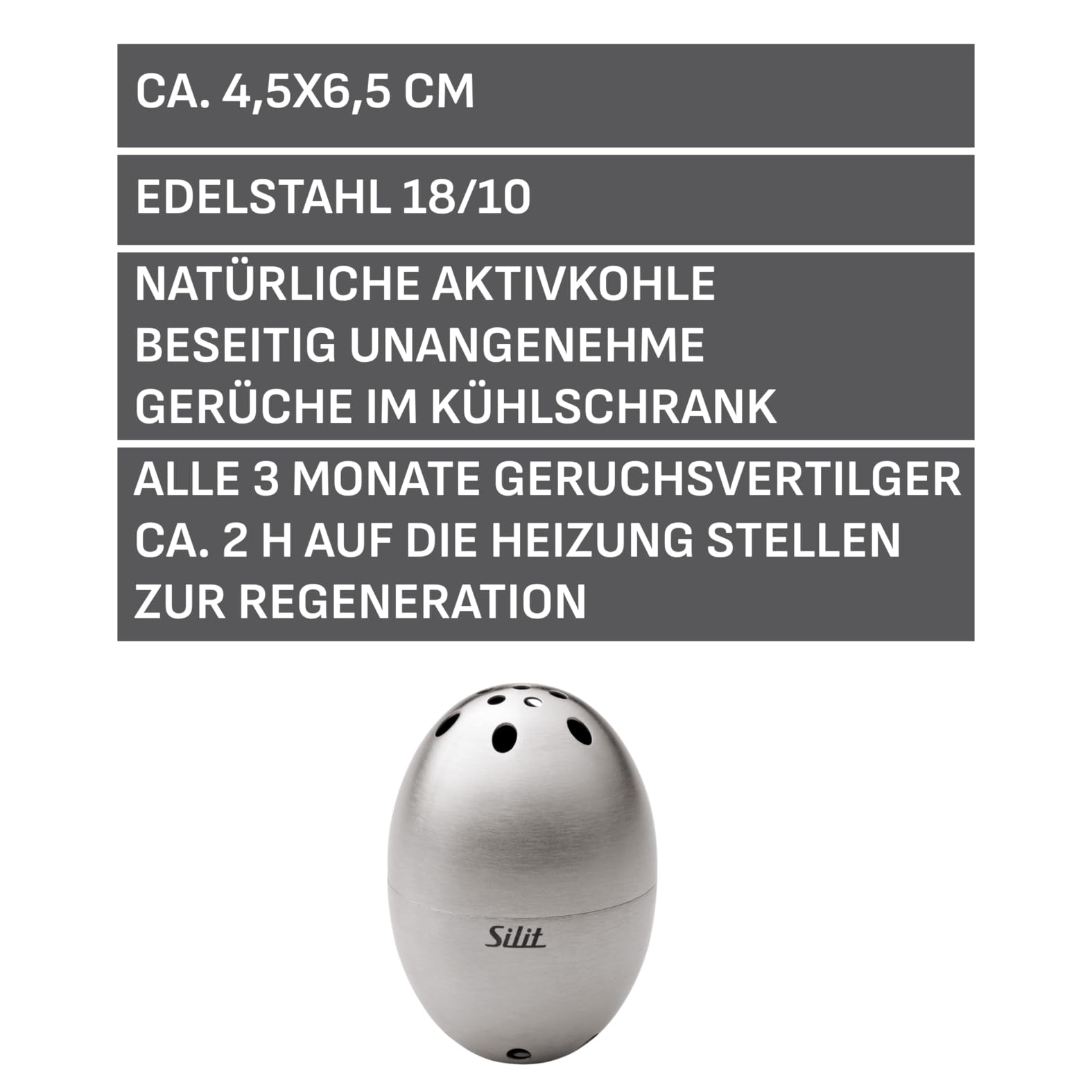 silit-geruchsvertilger-f-r-den-k-hlschrank-6-5-cm-edelstahl-rostfrei-mit-aktivko image 2