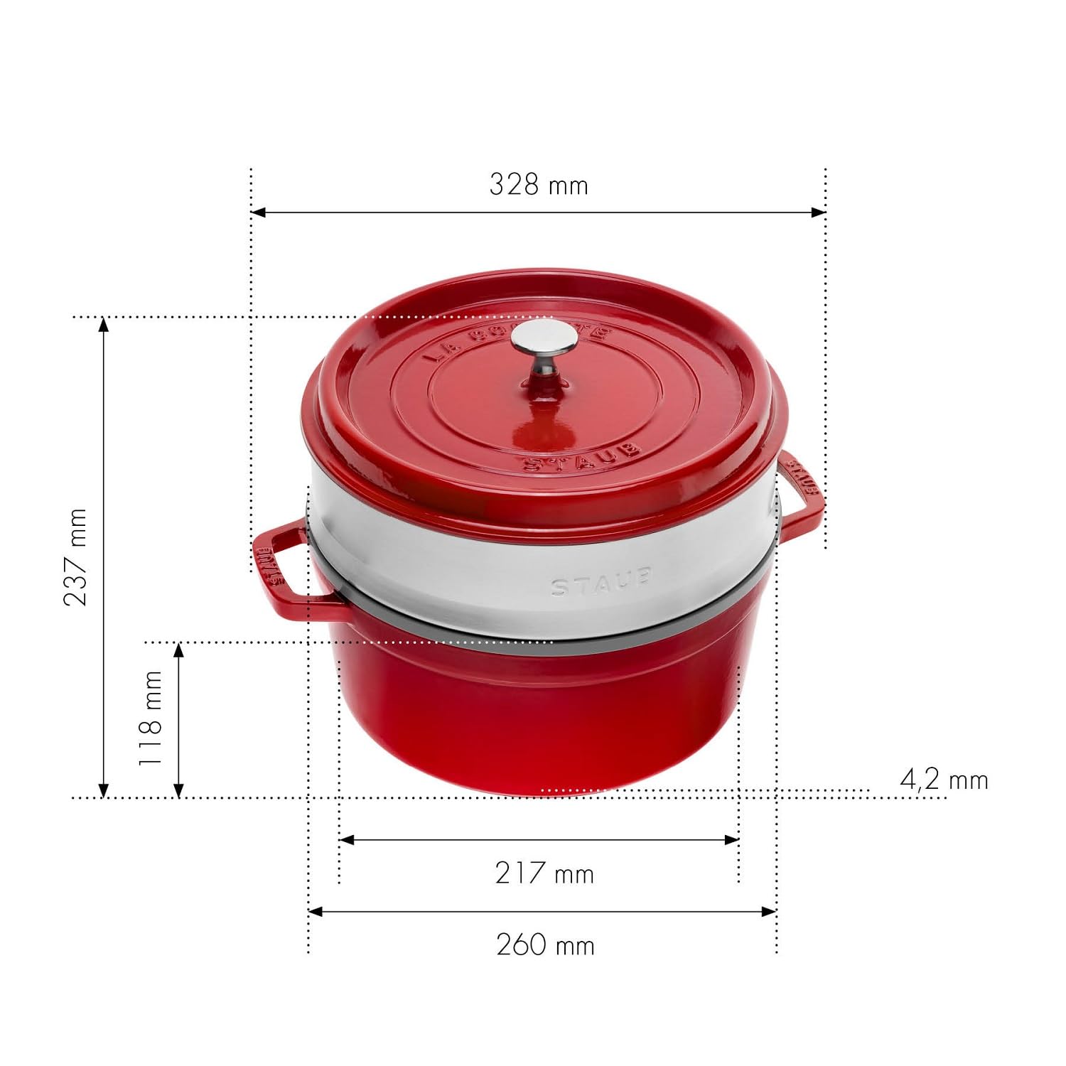staub-cocotte-26-cm-rund-mit-dampfeinsatz-aus-edelstahl-gusseisen-br-ter-5-25-l- image 3