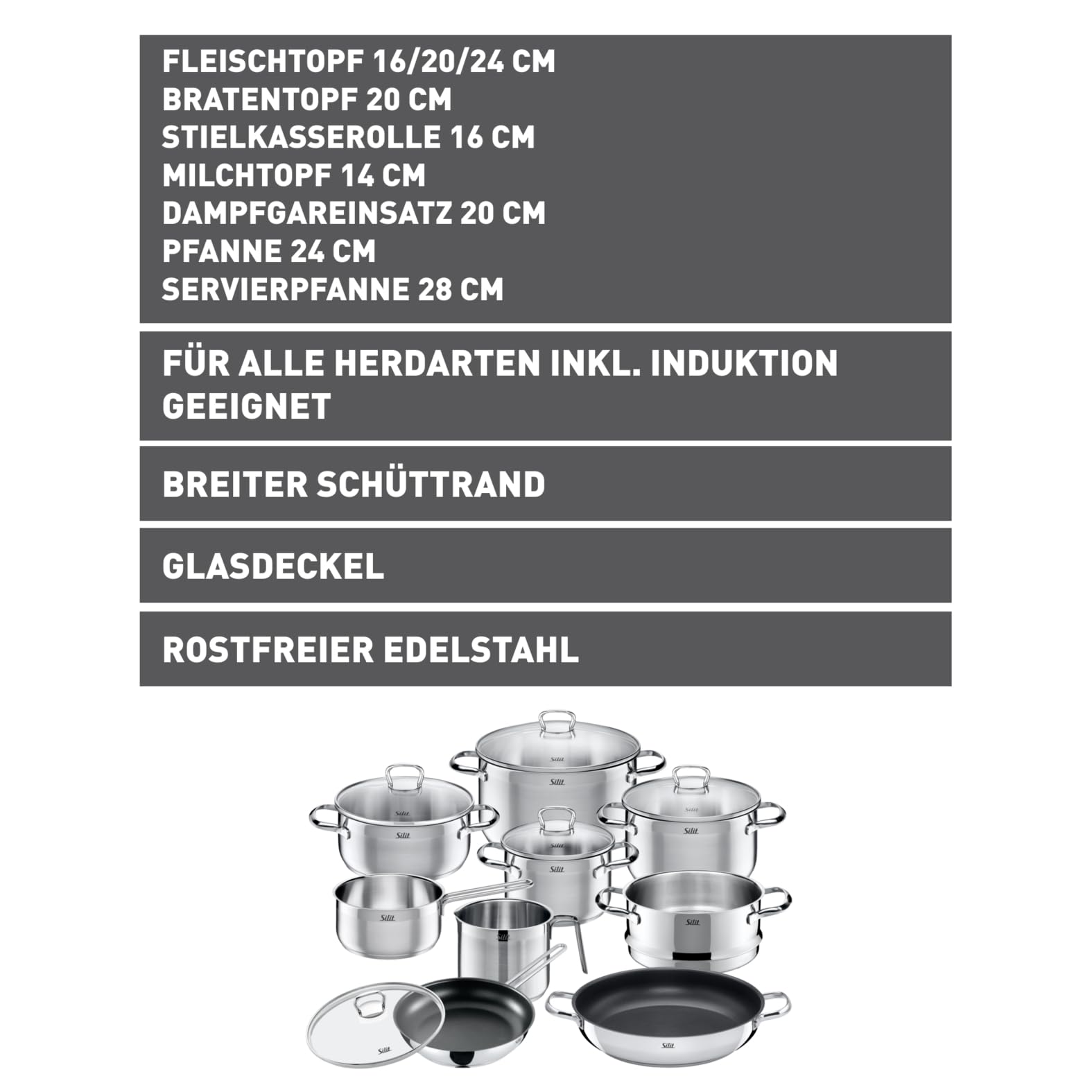 silit-toskana-topfset-induktion-10-teilig-mit-glasdeckel-edelstahl-kocht-pfe-mil image 3