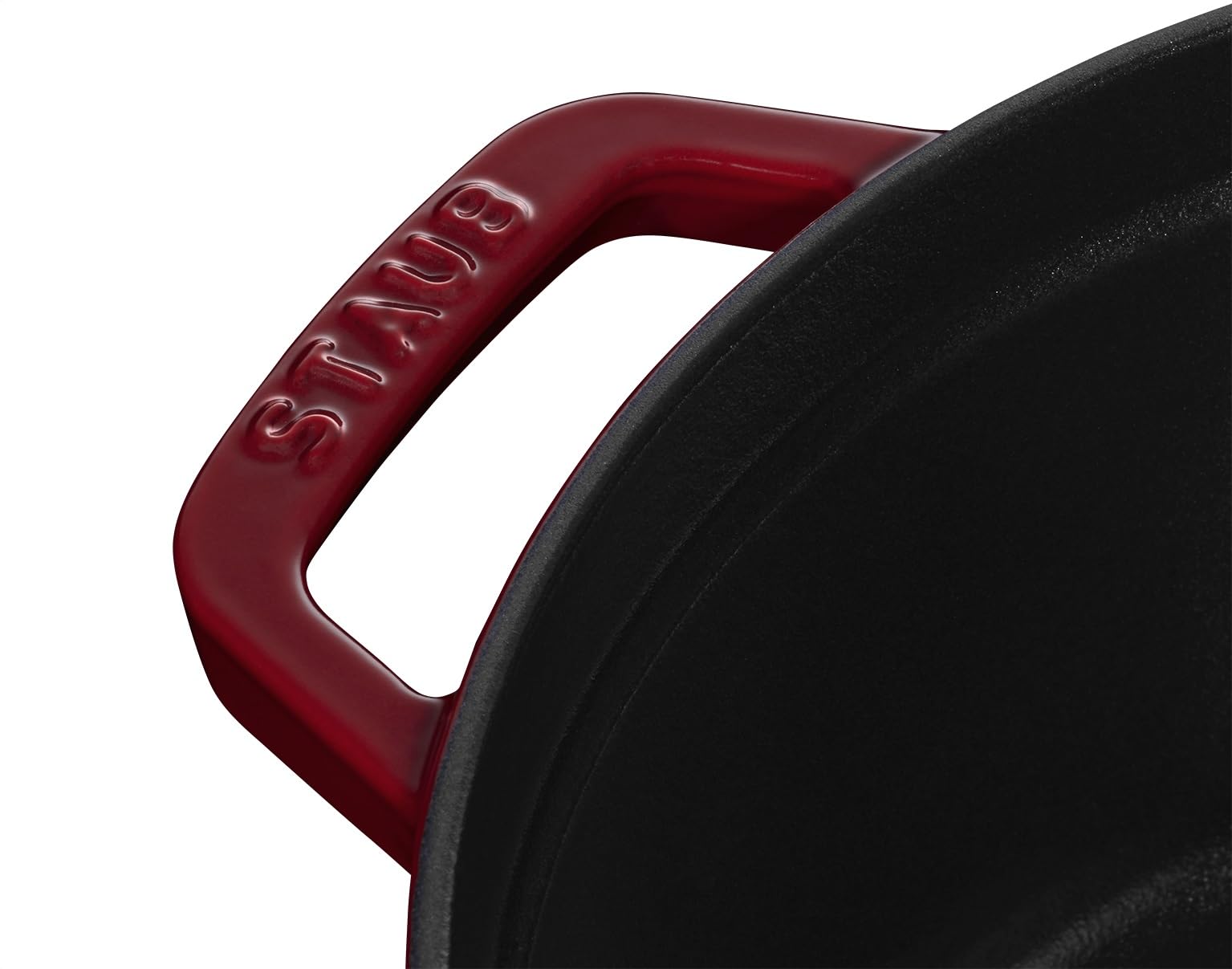 staub-cocotte-24-cm-3-8-l-rund-bordeaux-rot-emaillierter-gusseisen-br-ter-f-r-al image 4