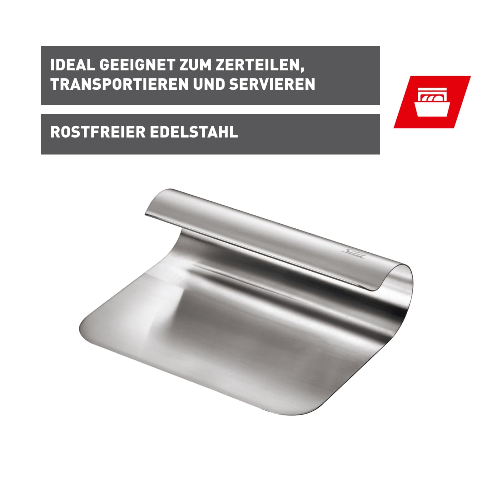 silit-cut-n-serve-gem-seschaufel-k-chenschaber-11-15-cm-edelstahl-18-10-mattiert image 2