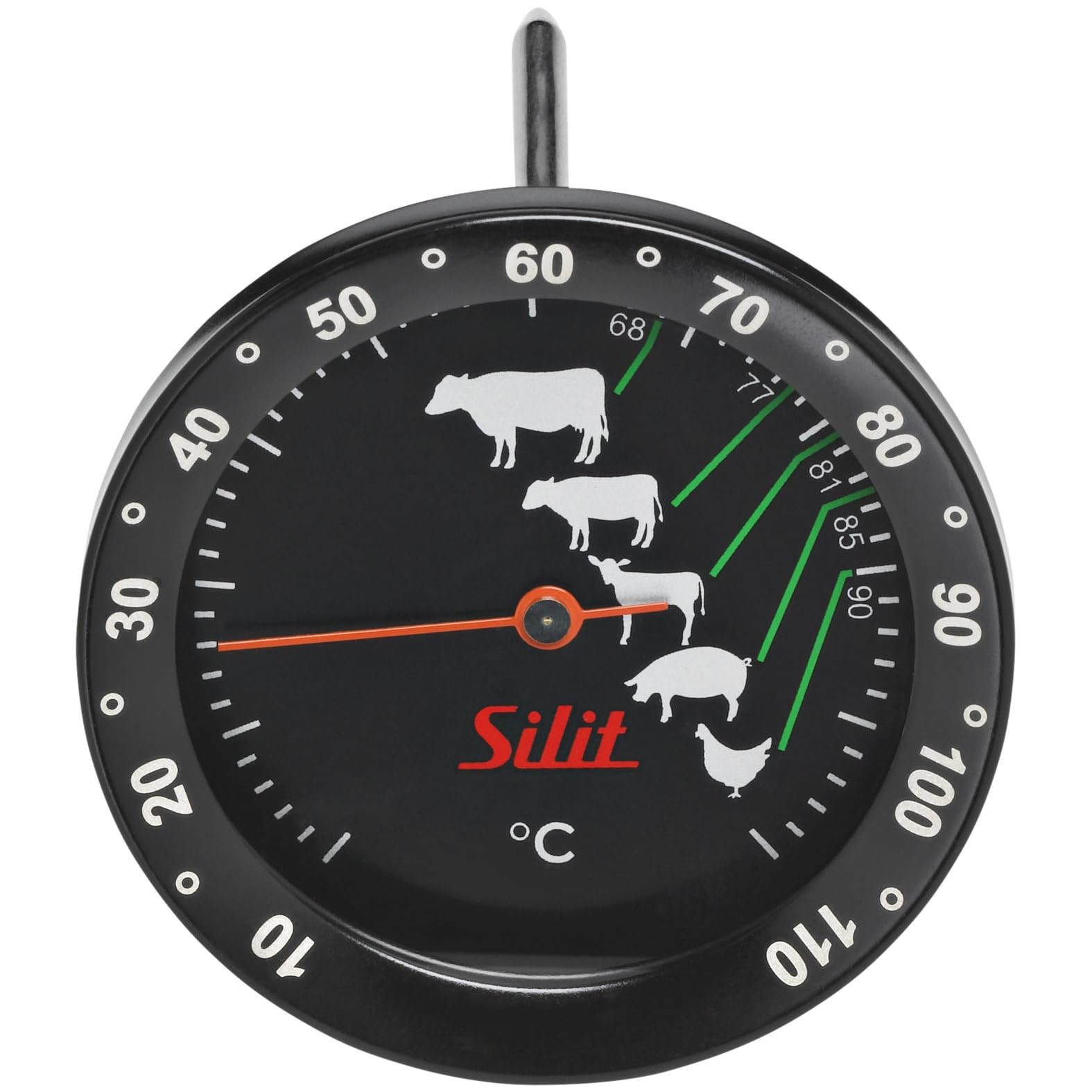 silit-sensero-fleischthermometer-analog-6-2-cm-bratenthermometer-mit-garpunkte-m image 1