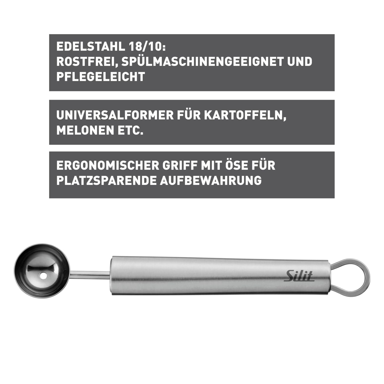 silit-classic-line-kugelausstecher-16-cm-edelstahl-poliert-melonenausstecher-f-r image 2