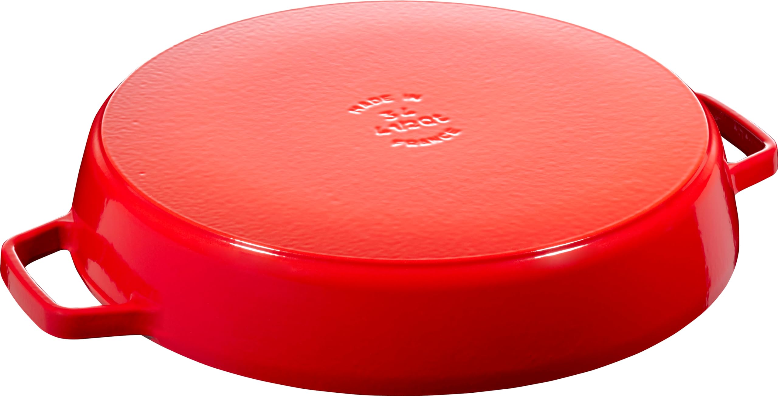 staub-bratpfanne-paellapfanne-34-cm-gusseisen-matt-schwarze-emaillierung-innen-m image 2