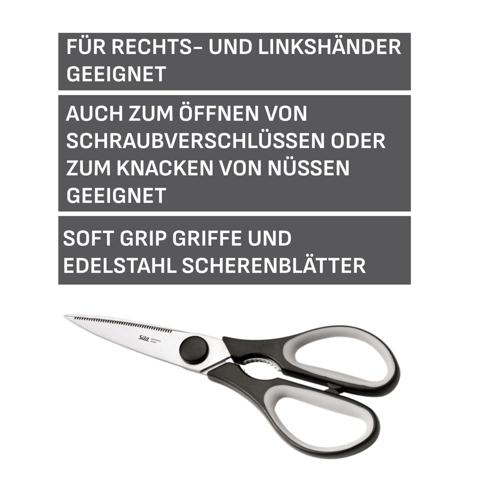 silit-varieta-k-chenschere-21-cm-haushaltsschere-mit-s-geschliff-edelstahl-softg image 2