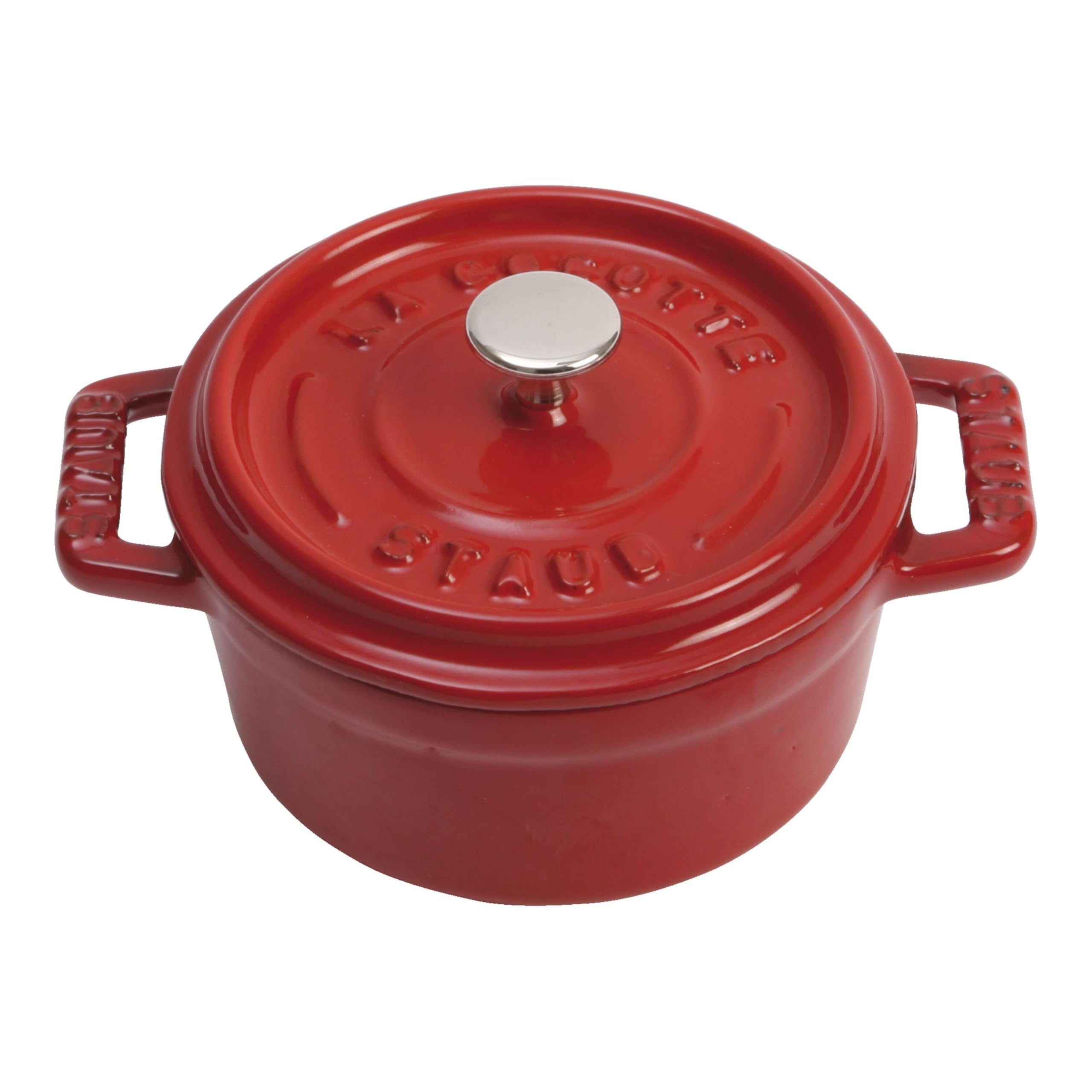staub-mini-cocotte-gusseisen-br-ter-rund-10-cm-0-25-l-matt-schwarze-emaillierung image 1