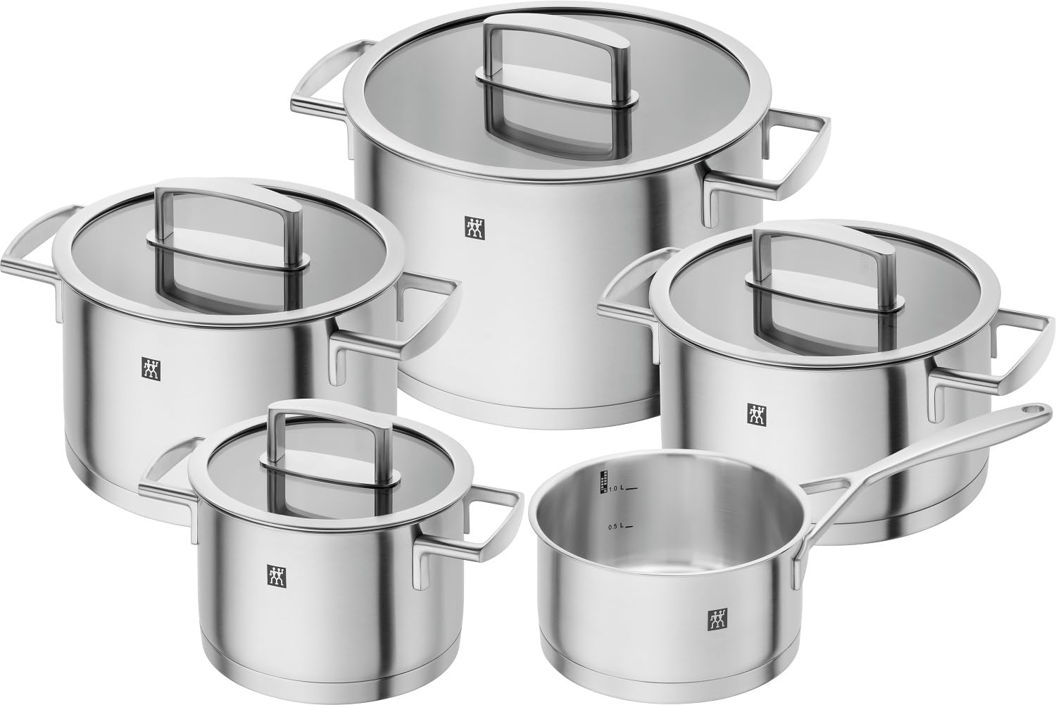 zwilling-vitality-kochtopf-set-5-teilig-3-kocht-pfe-16-20-24-cm-bratentopf-20-cm image 1