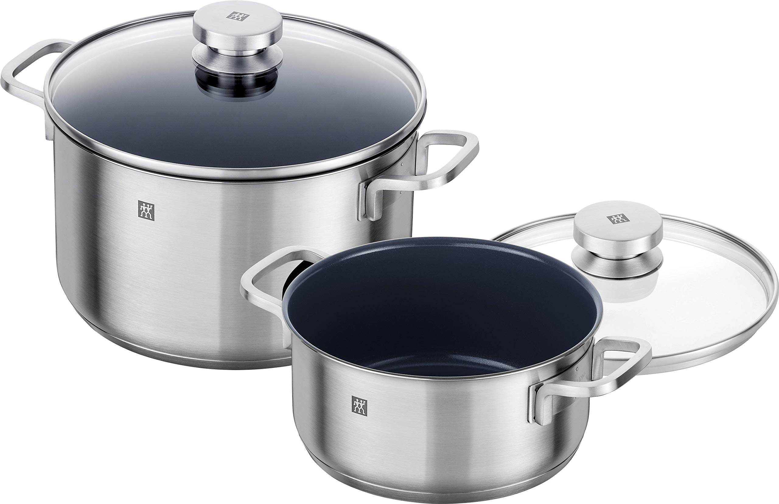 zwilling-focus-kochtopf-set-3-teilig-mit-2-glasdeckeln-edelstahl-18-10-induktion image 2