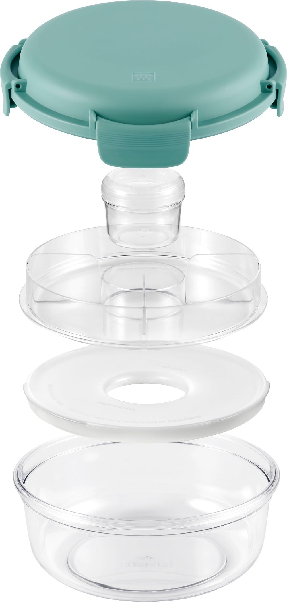 zwilling-lunchtime-salatbox-1-l-mit-k-hlakku-3-fach-einsatz-auslaufsicher-gr-n image 2