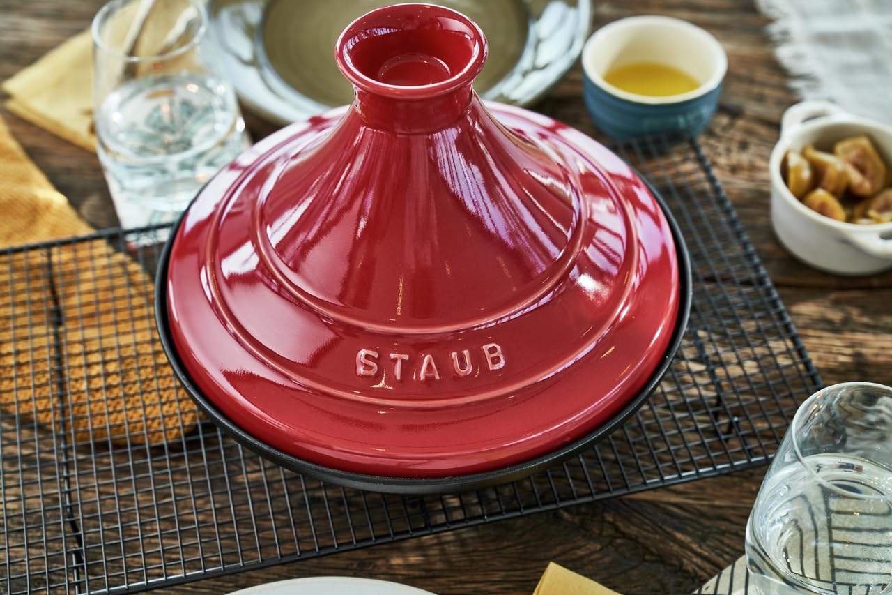 staub-tajine-specialties-28-cm-gusseisen-mit-keramikdeckel-f-r-marokkanische-ger image 5