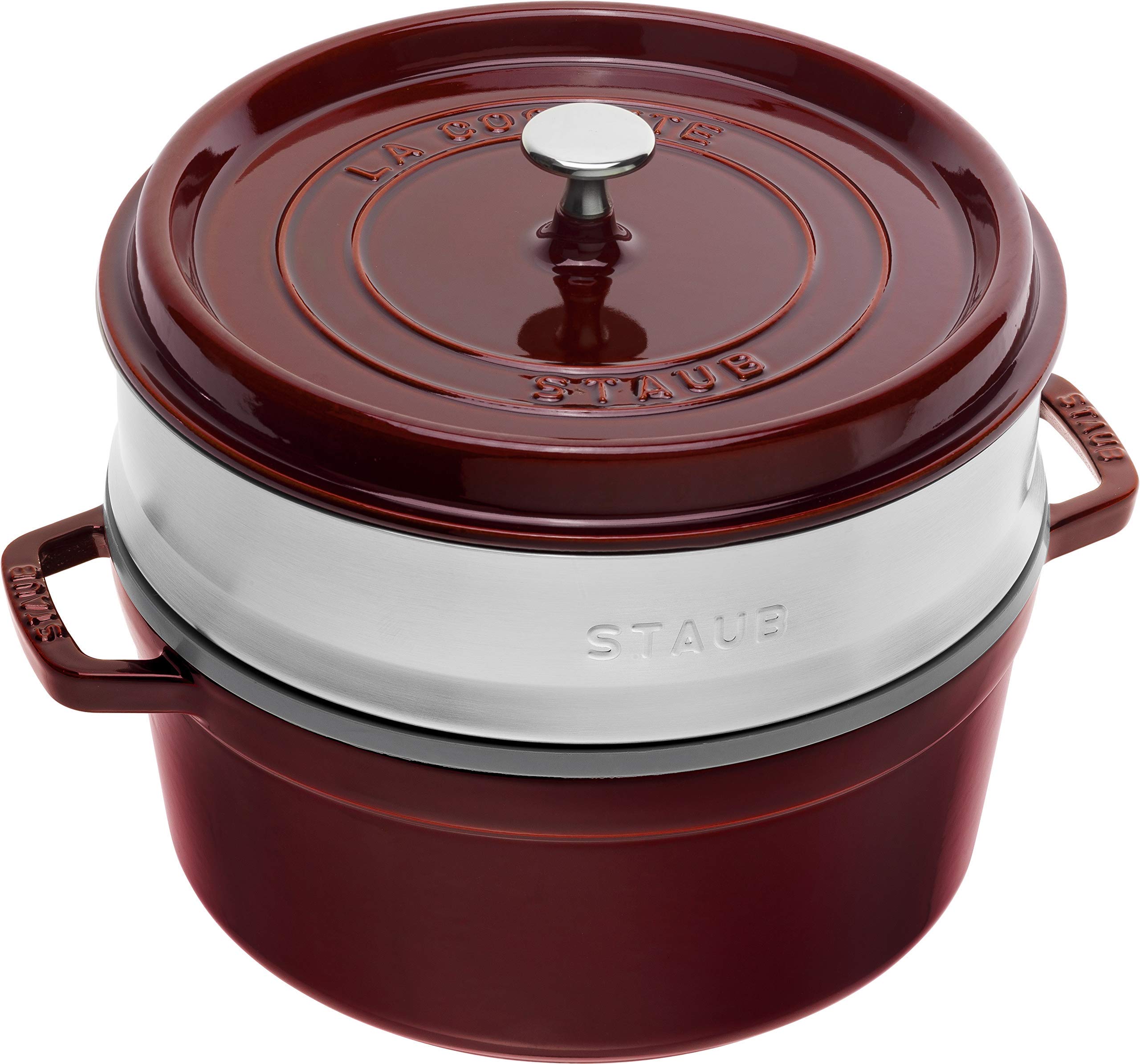 staub-cocotte-26-cm-rund-mit-dampfeinsatz-aus-edelstahl-gusseisen-br-ter-5-25-l- image 8