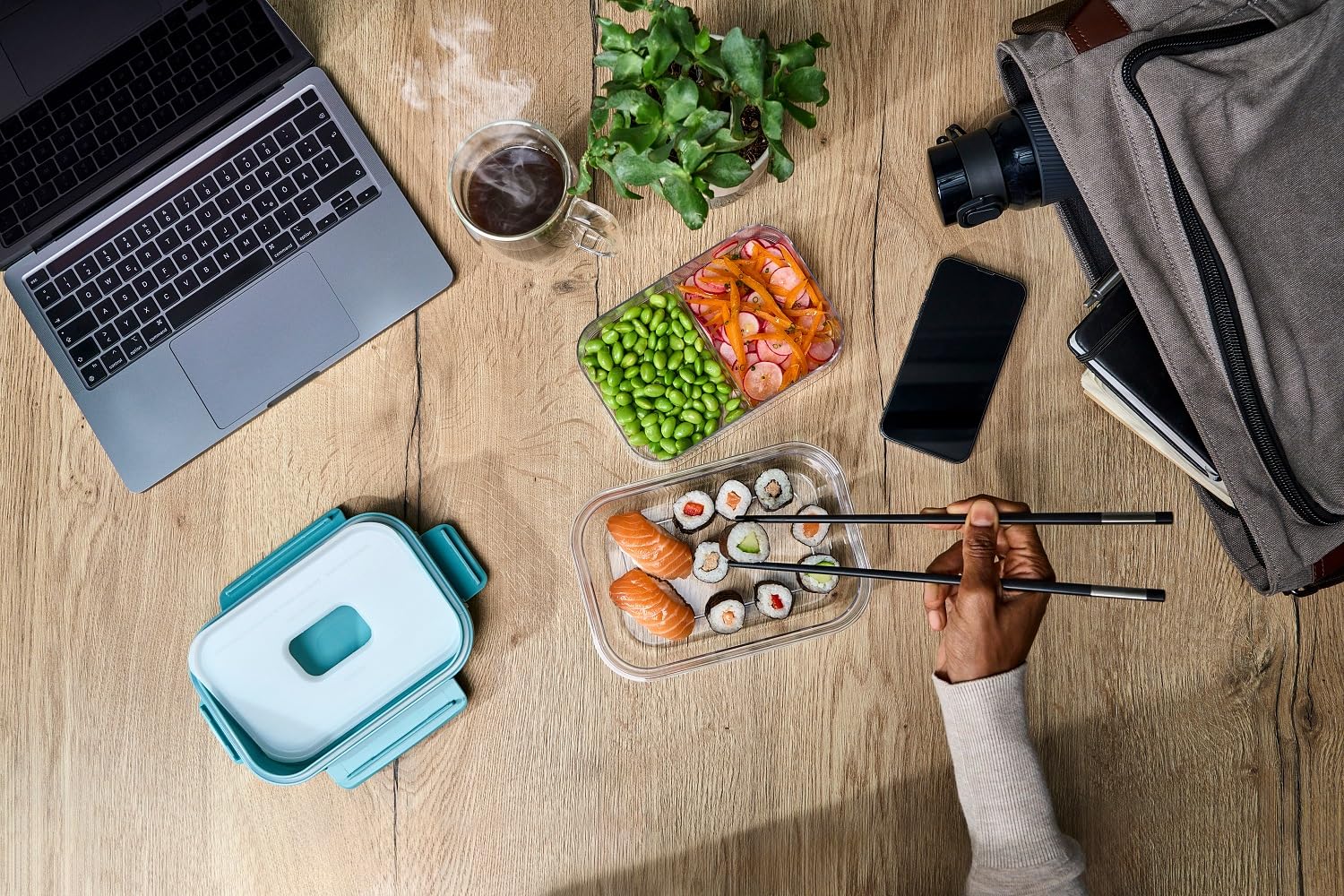 zwilling-lunchtime-lunchbox-1-l-auslaufsicher-mit-herausnehmbarem-k-hlakku-bis-5 image 5