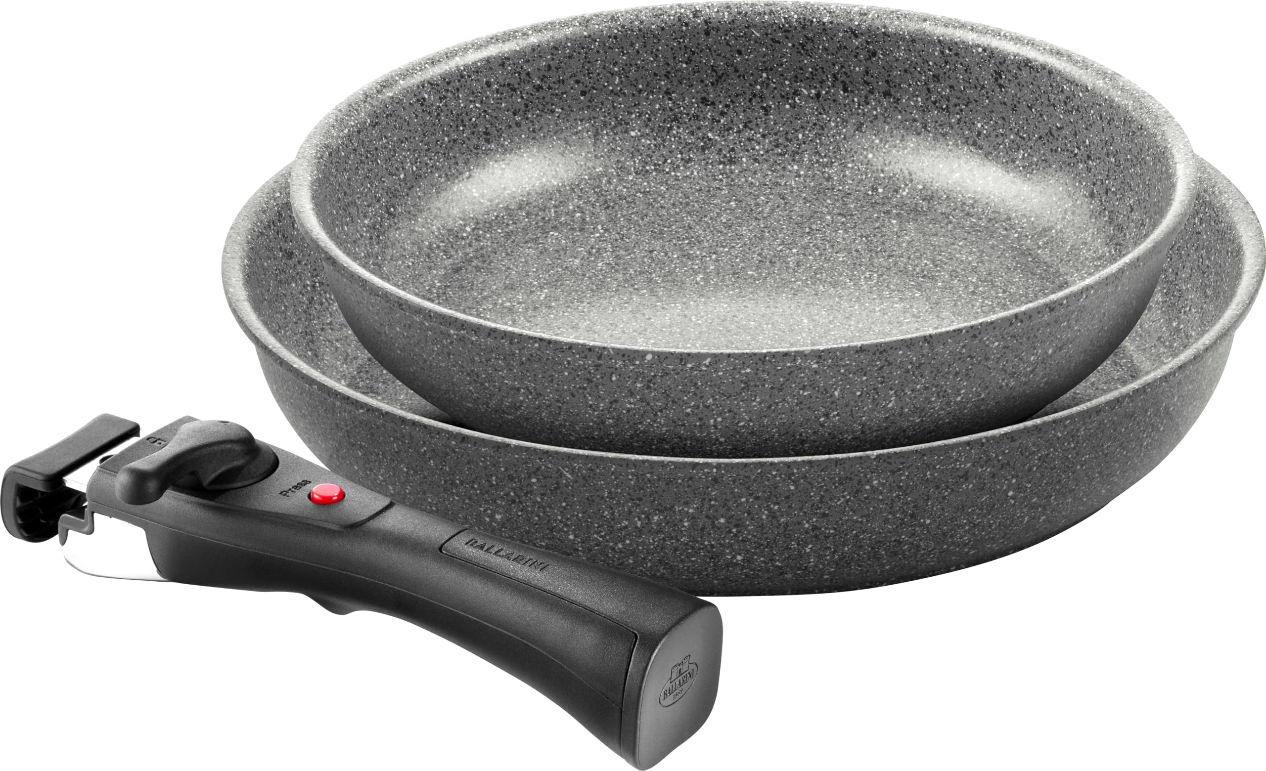 ballarini-torre-bratpfannen-set-24-28-cm-mit-abnehmbarem-griff-ceraforce-graniti image 1