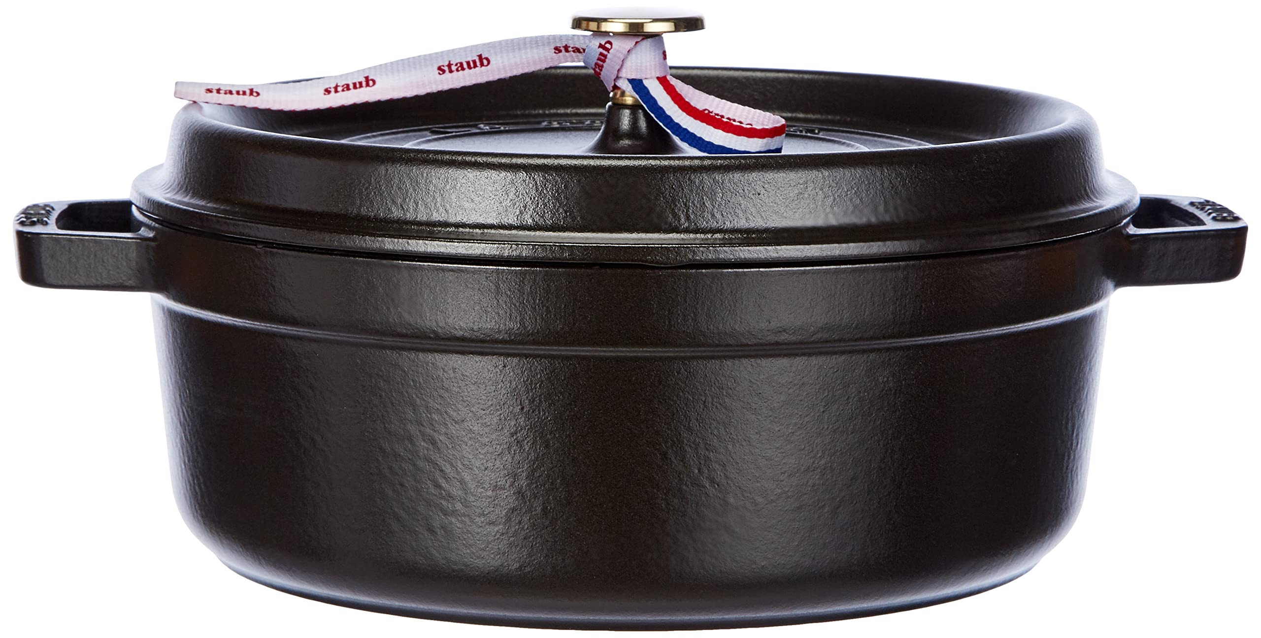 staub-cocotte-26-cm-rund-4-l-gusseisen-br-ter-in-schwarz-la-cocotte-serie-f-r-al image 2