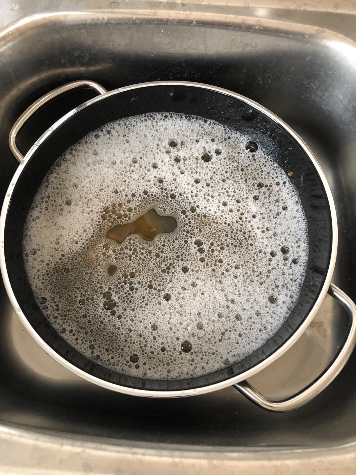 Bratet ungleichmäßig