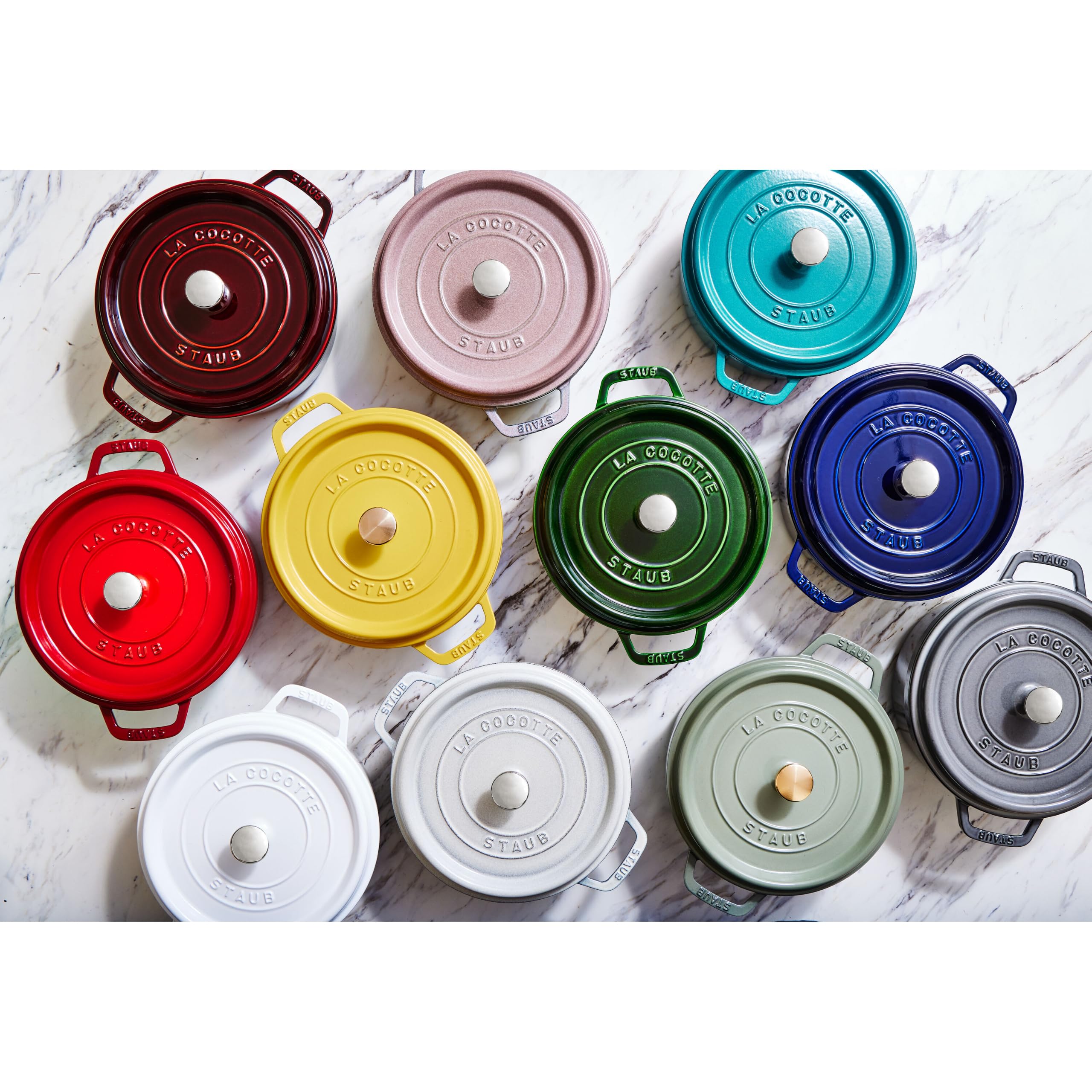 staub-cocotte-26-cm-rund-gusseisen-br-ter-mit-deckel-5-25-l-basilikum-gr-n-alle- image 6