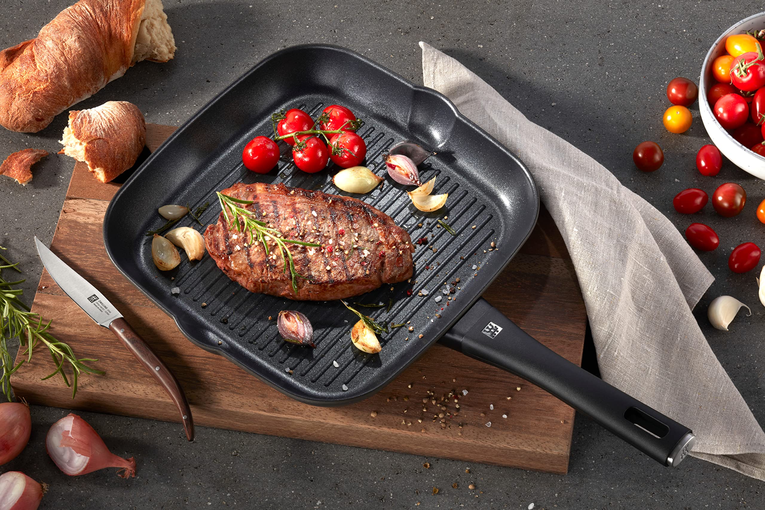 zwilling-shine-grillpfanne-28-cm-quadratisch-aluminium-mit-duraslide-diamond-ant image 5