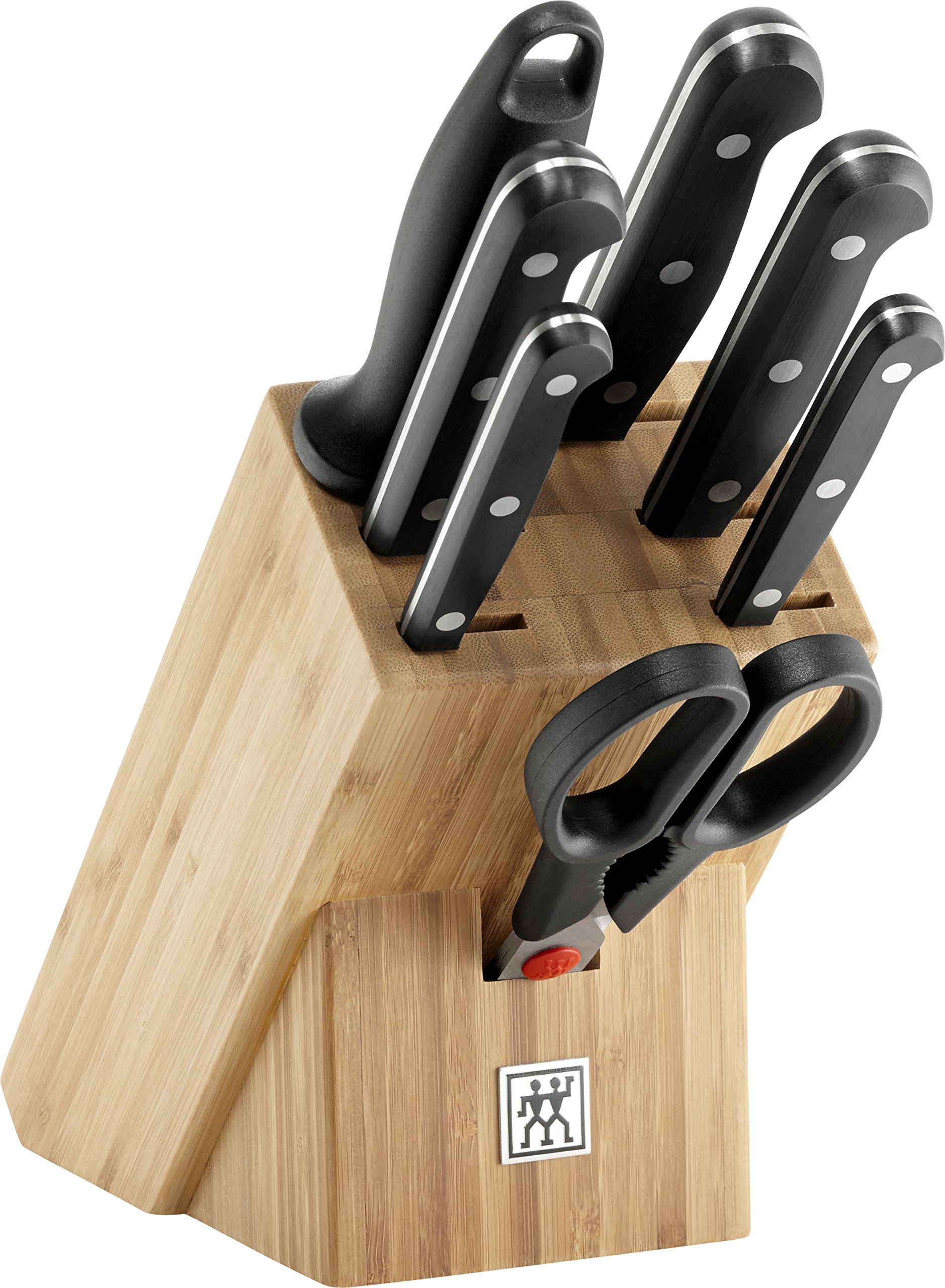 zwilling-twin-gourmet-messerblock-8-teilig-mit-bambusblock-5-messern-wetzstahl-u image 1