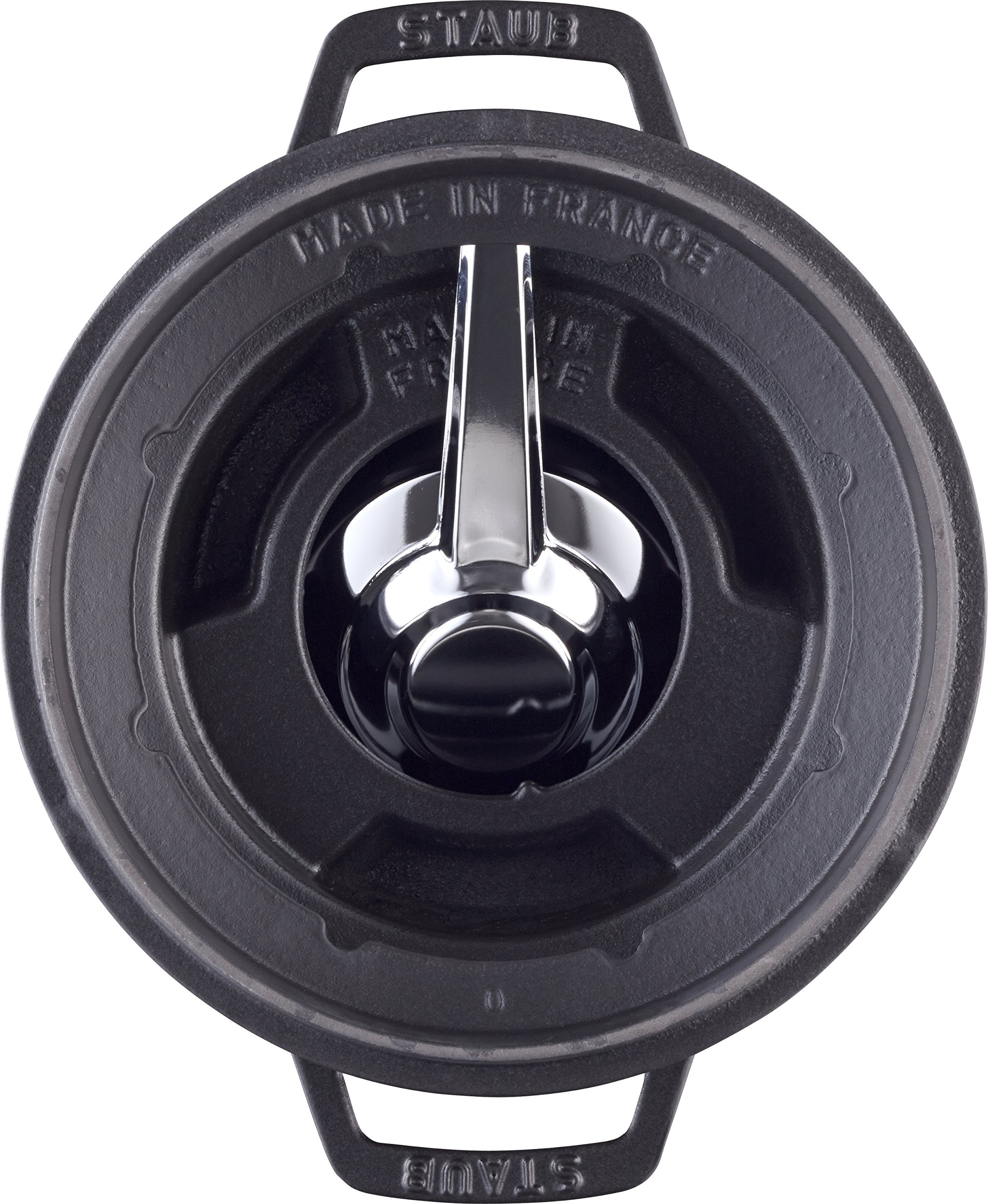 staub-fondue-set-20-cm-gusseisen-mit-6-gabeln-2-3-l-made-in-france-schwarz image 8