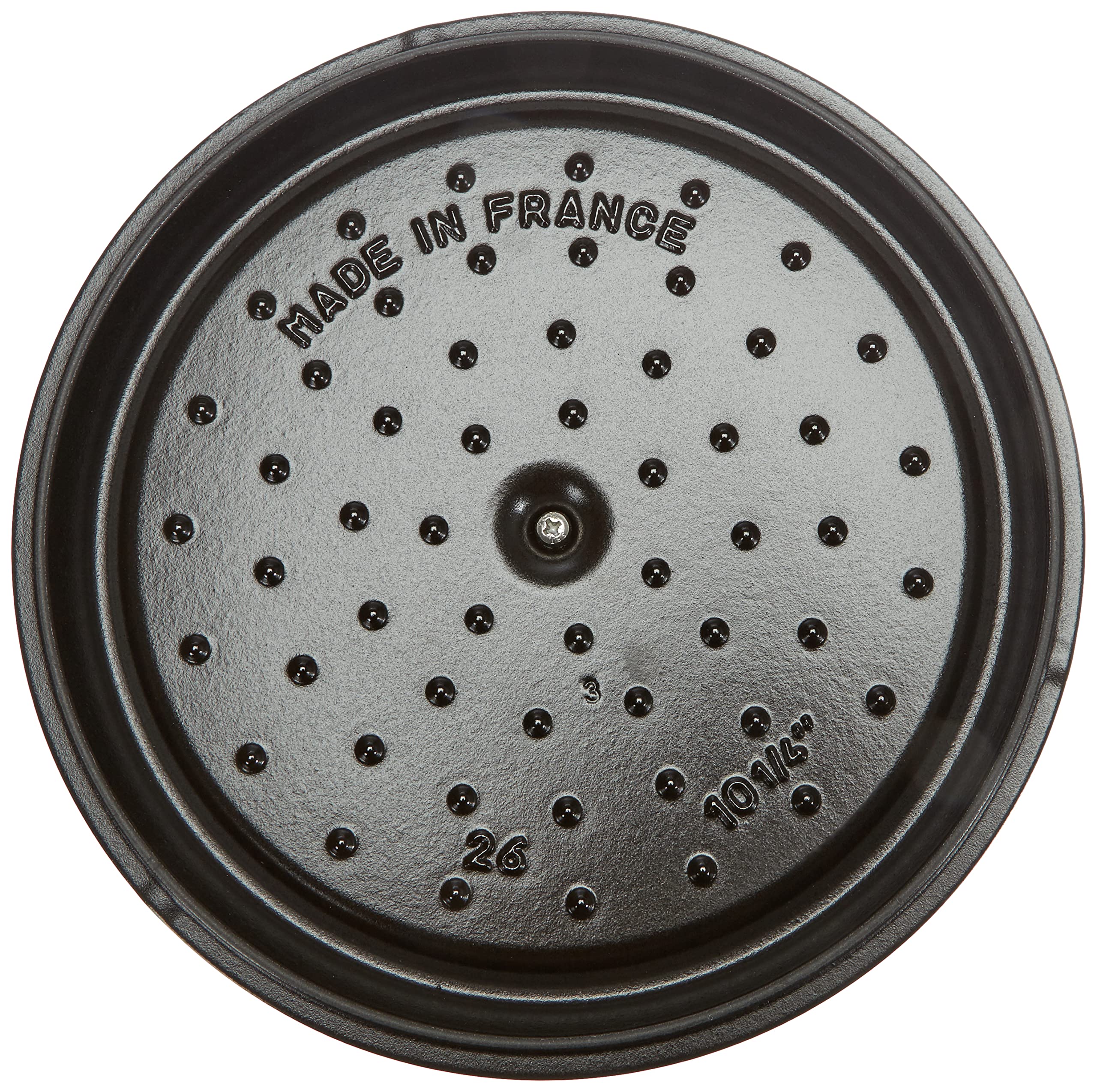 staub-cocotte-26-cm-rund-4-l-gusseisen-br-ter-in-schwarz-la-cocotte-serie-f-r-al image 6